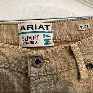 Ariat Men's Slim Fit Straight Jeans - Light Brown